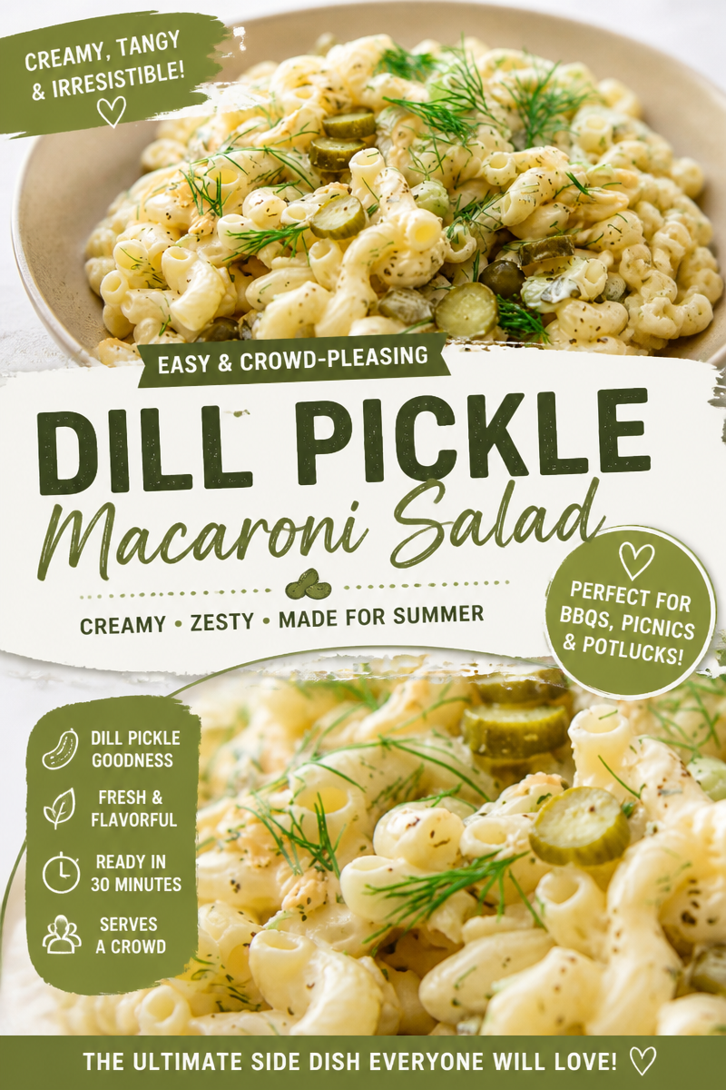 Easy Pickle Pasta Salad — Tangy Dill Summer Side