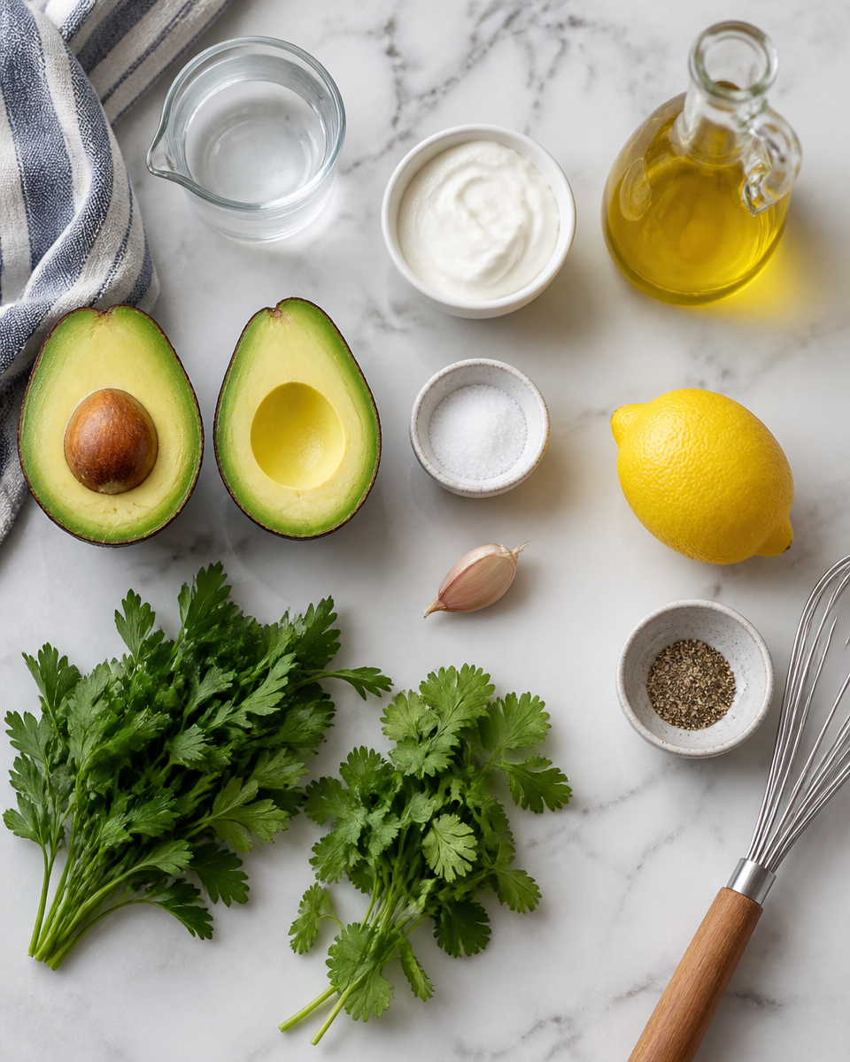 Easy Green Goddess Dressing — Herb Avocado