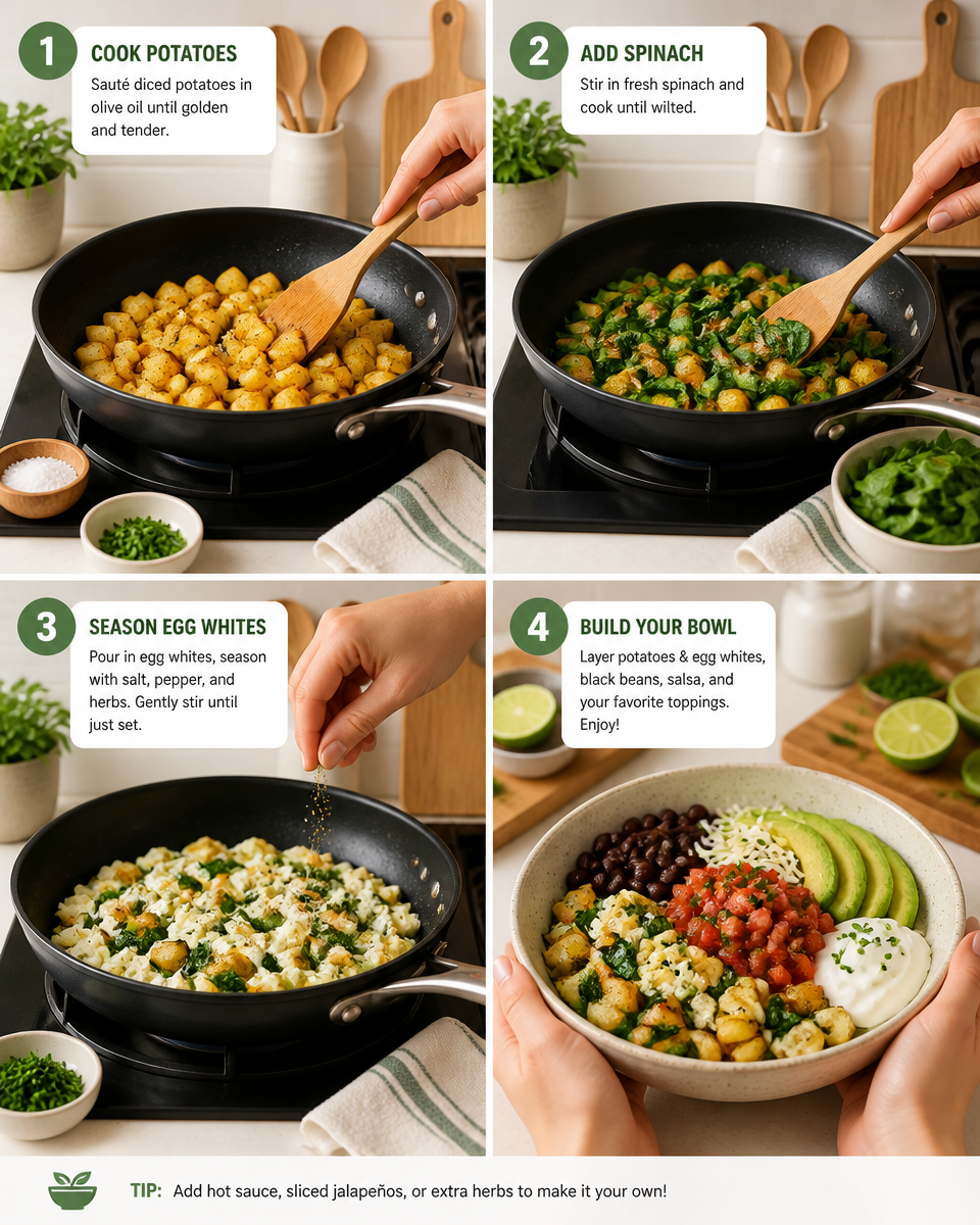 Easy High Protein Breakfast Bowl — Egg White