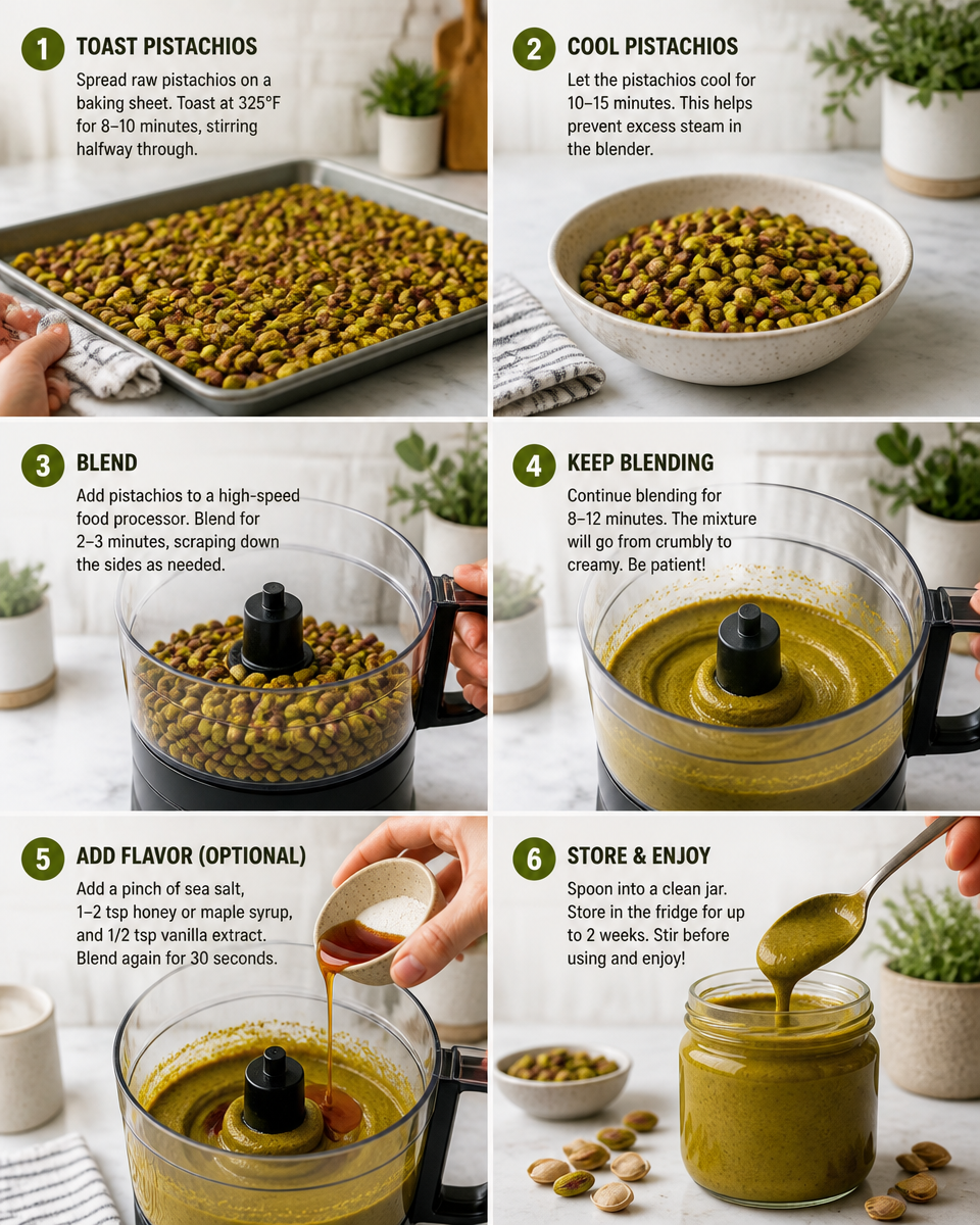 Easy Homemade Pistachio Butter — Creamy Smooth