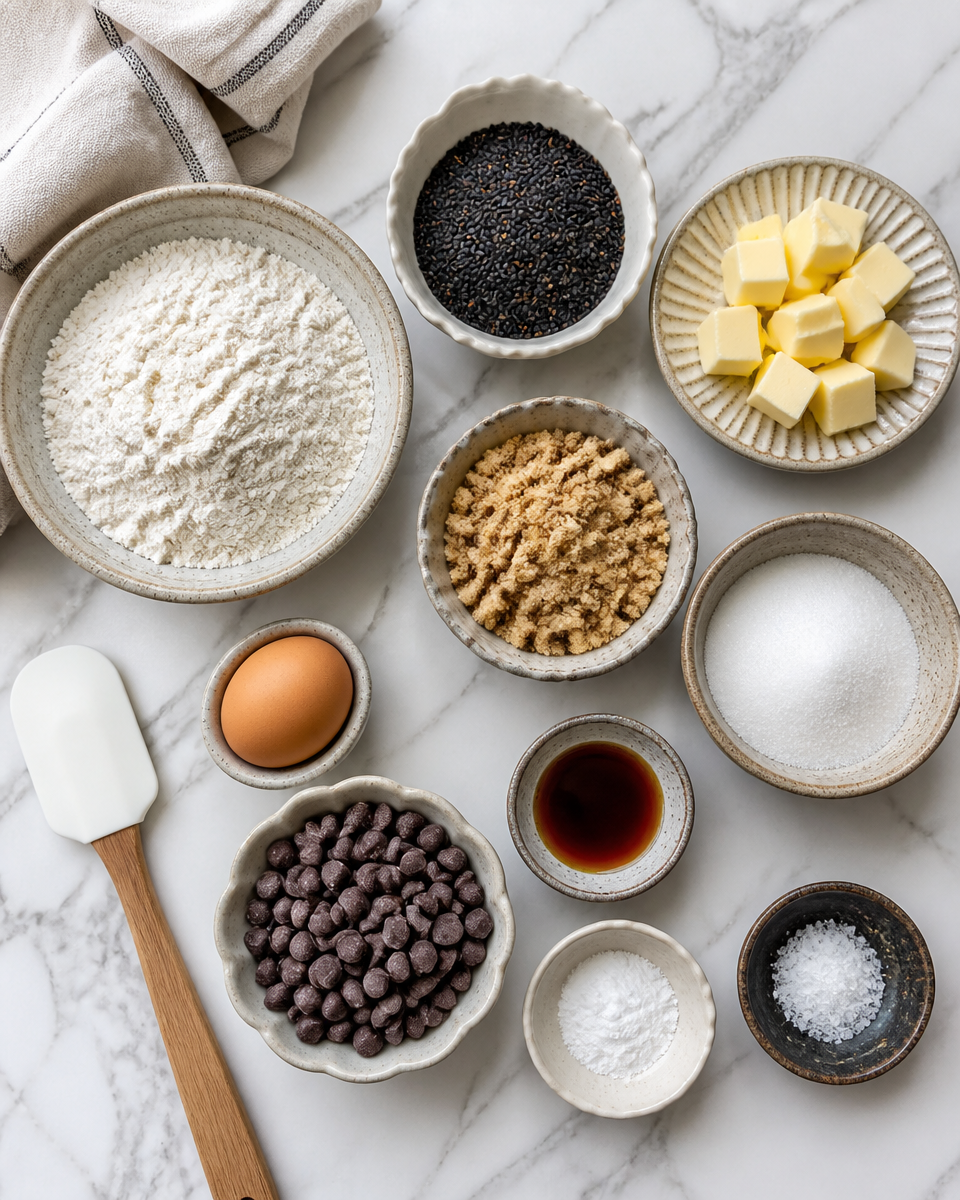 Black Sesame Cookies