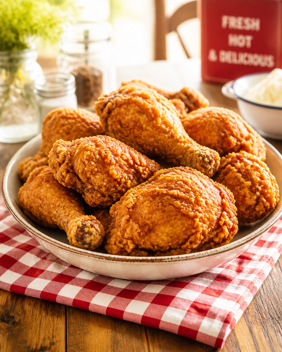 Pickle Juice Brined Fried Chicken