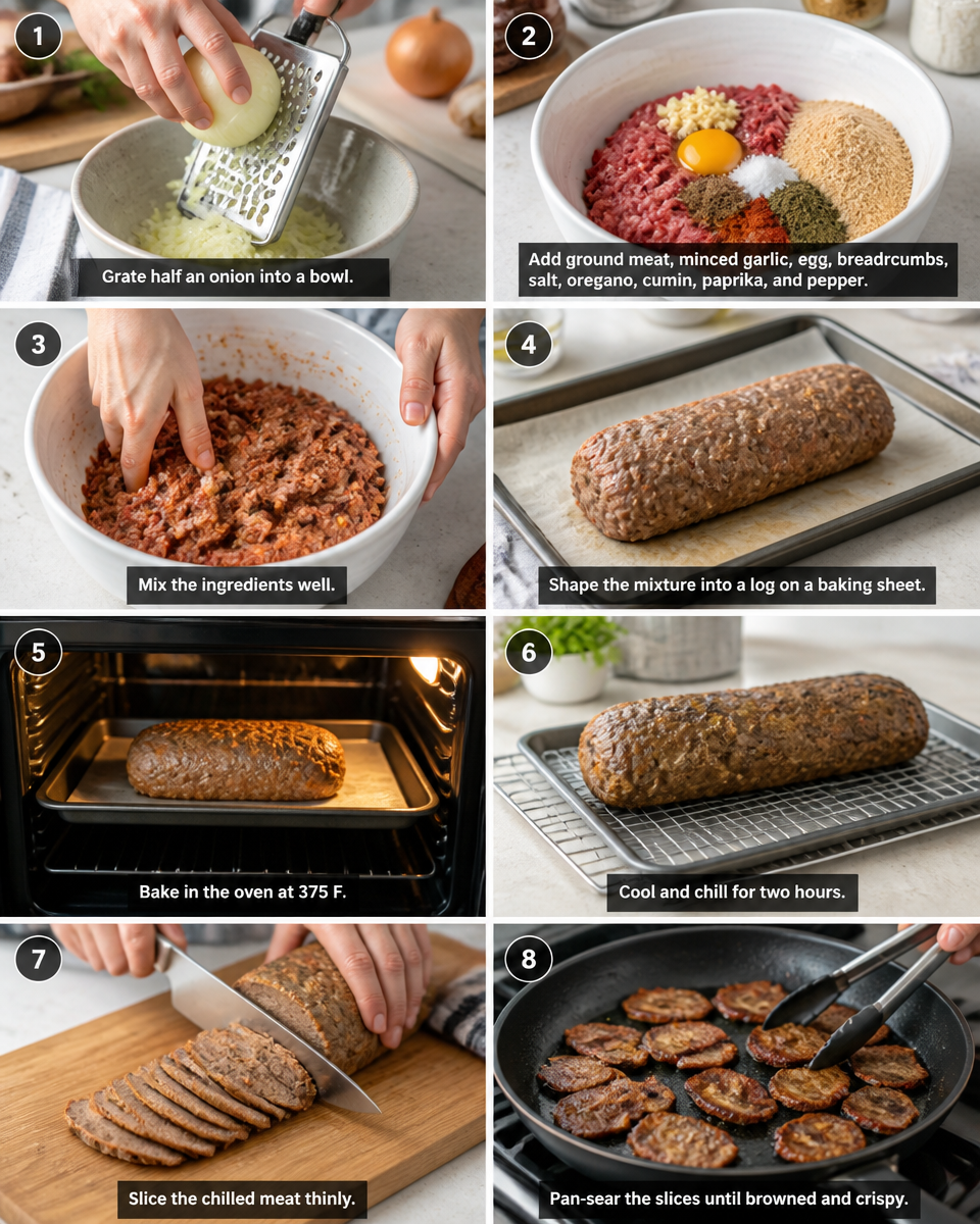 Viral Gyro Meat (Homemade Sliced on Pan)