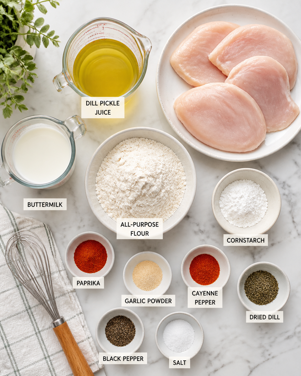 Pickle Juice Brined Fried Chicken