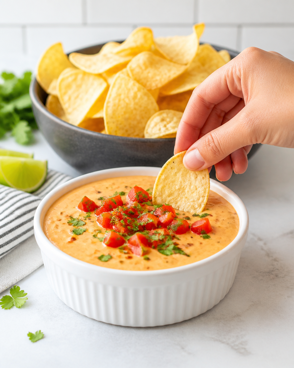 Easy Cottage Cheese Queso — High Protein Dip