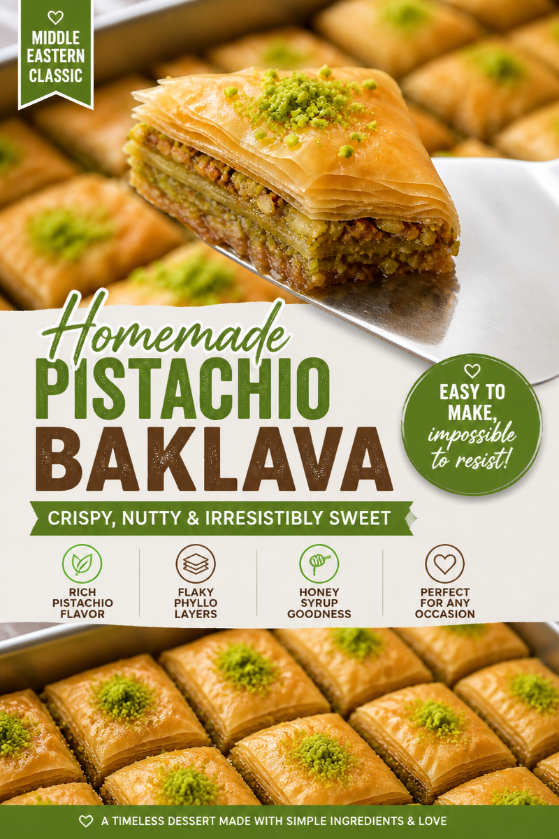 Easy Pistachio Kunafa — Middle Eastern Crispy Pastry