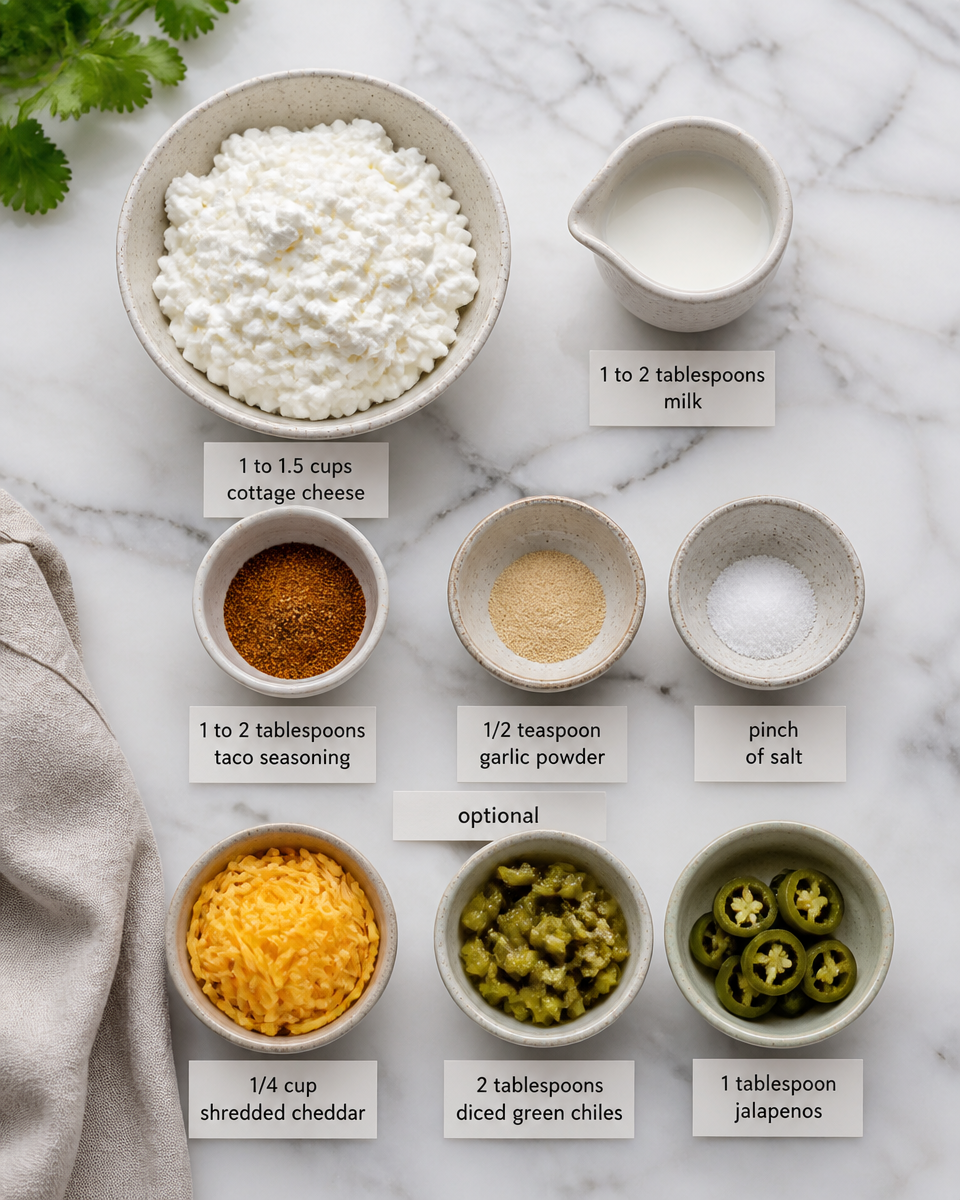 Easy Cottage Cheese Queso — High Protein Dip