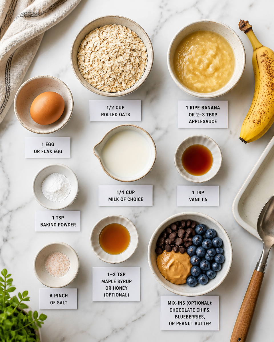 Easy Baked Oats — TikTok Oat Cake Breakfast