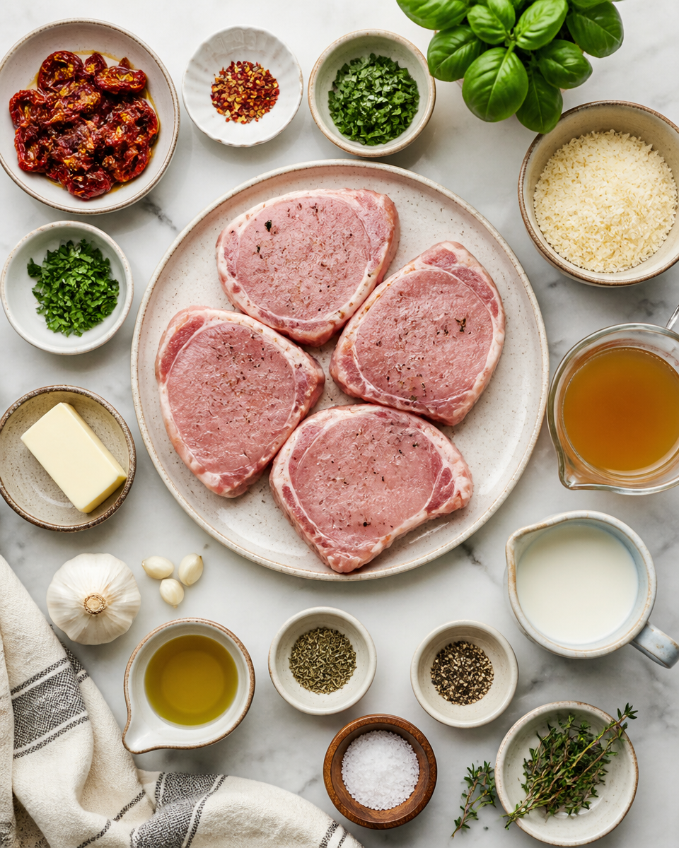 Easy Marry Me Pork Chops — Creamy Herb Sauce