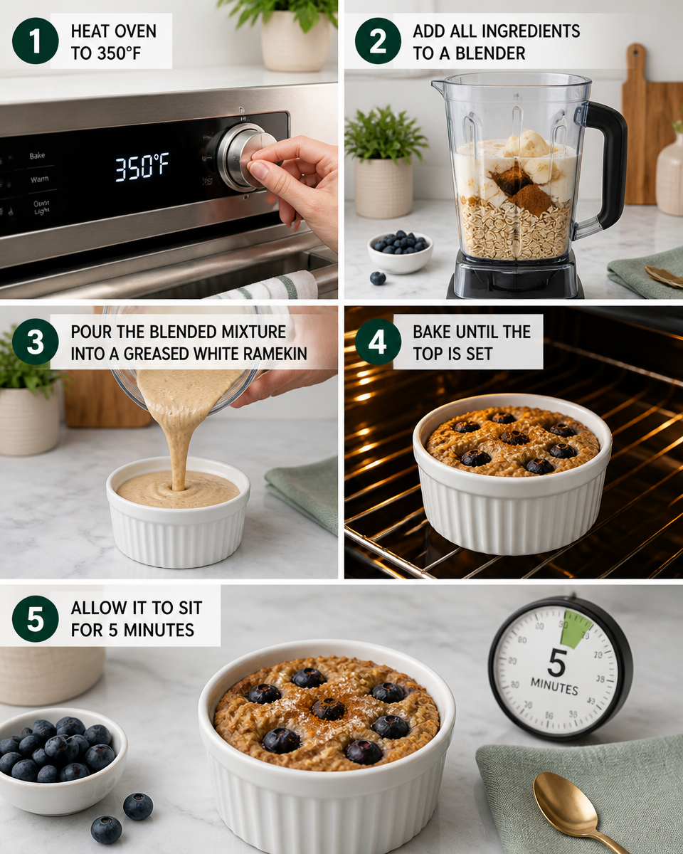 Easy Baked Oats — TikTok Oat Cake Breakfast