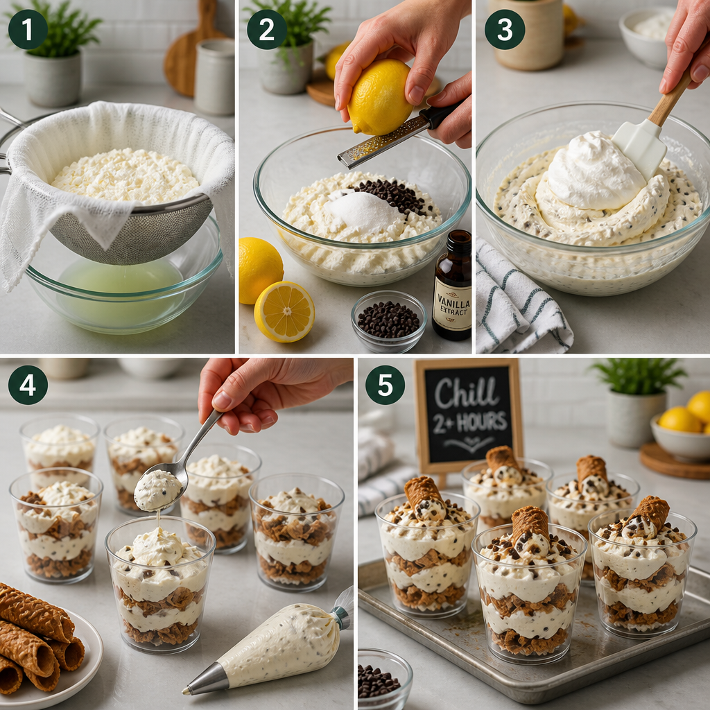 Cozy Creamy No-Bake Limoncello Cannoli Cups to Brighten Your Day