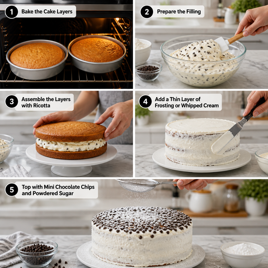 Creamy Cozy Vanilla Ricotta Cannoli Cake You’ll Love to Bake