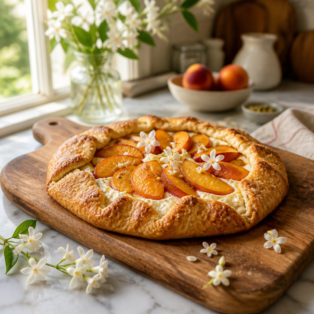Peach Jasmine Ricotta Galette – A Taste of Late Summer Bliss 6 Peach Jasmine Ricotta Galette - Rustic Late Summer Dessert