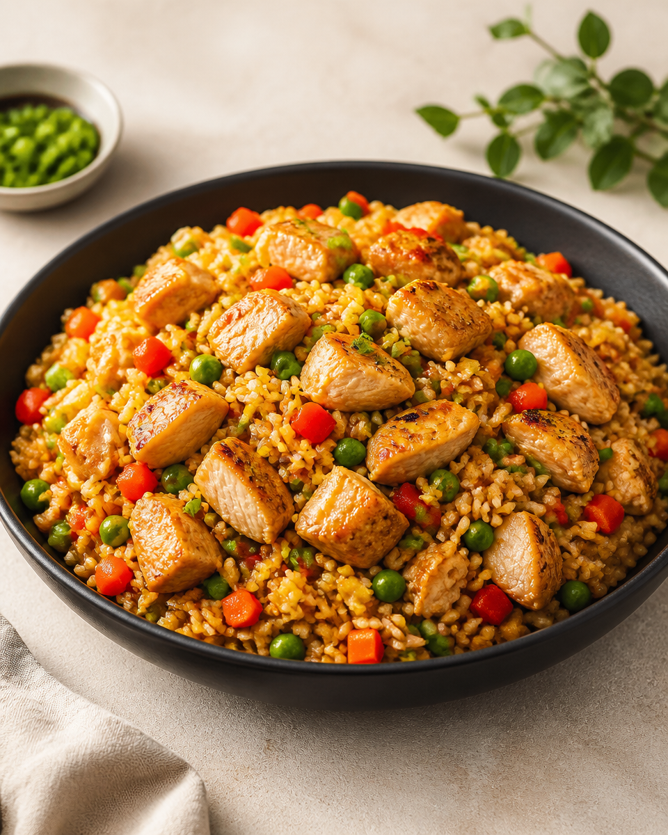 Spicy Chicken Fried Rice