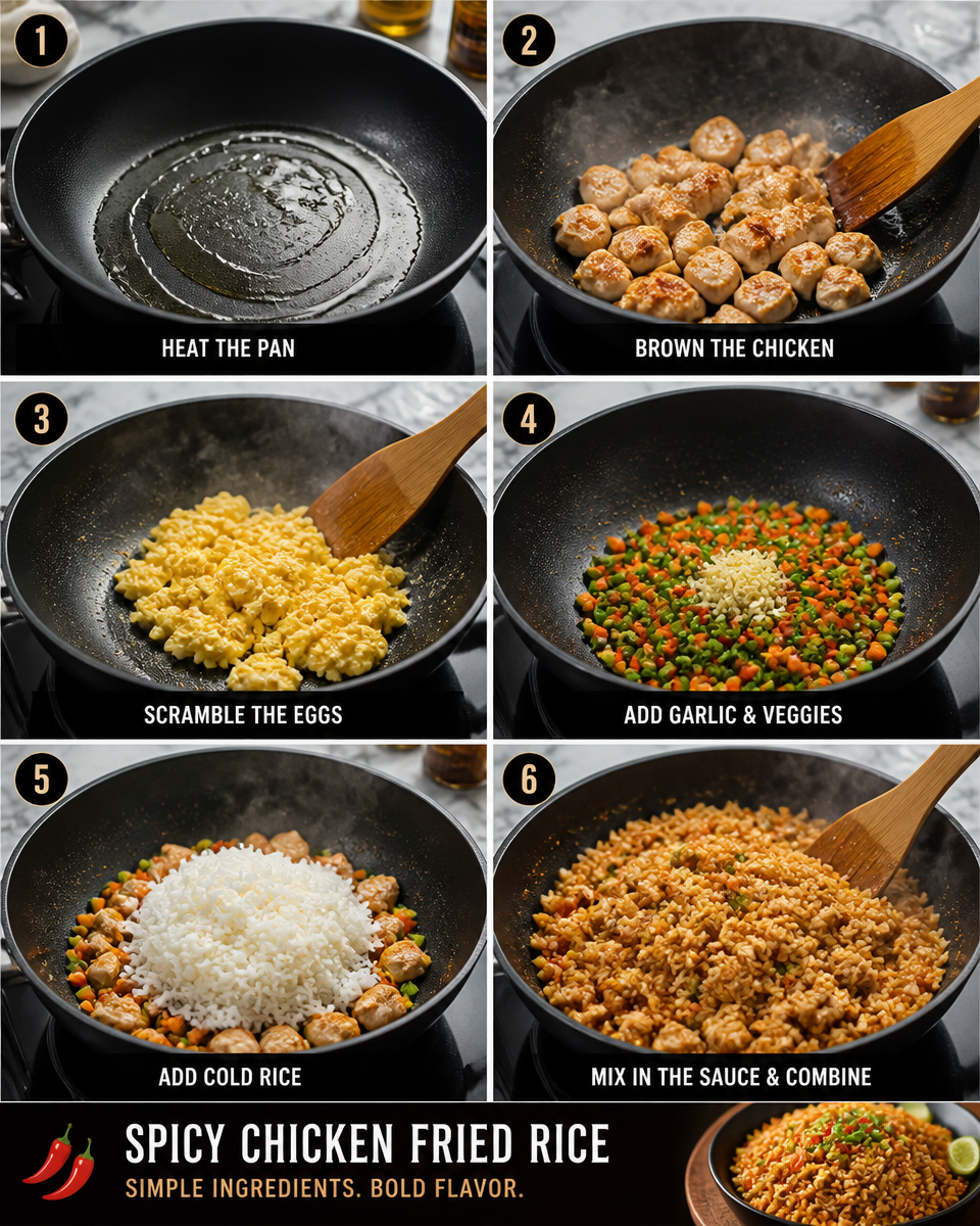 Spicy Chicken Fried Rice