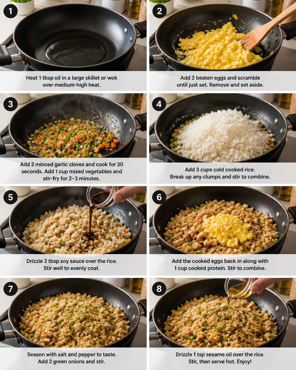Leftover Rice Fried Rice (Better Than Takeout)