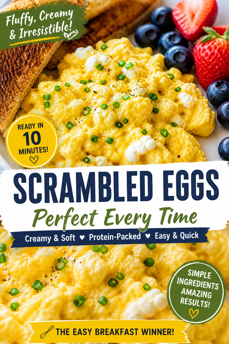 Easy Cottage Cheese Scrambled Eggs — Fluffy Protein