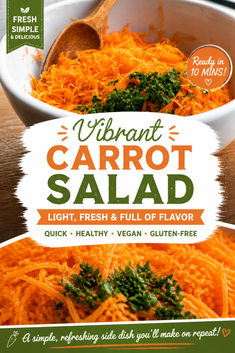 Easy Viral Carrot Salad — French Grated Mustard