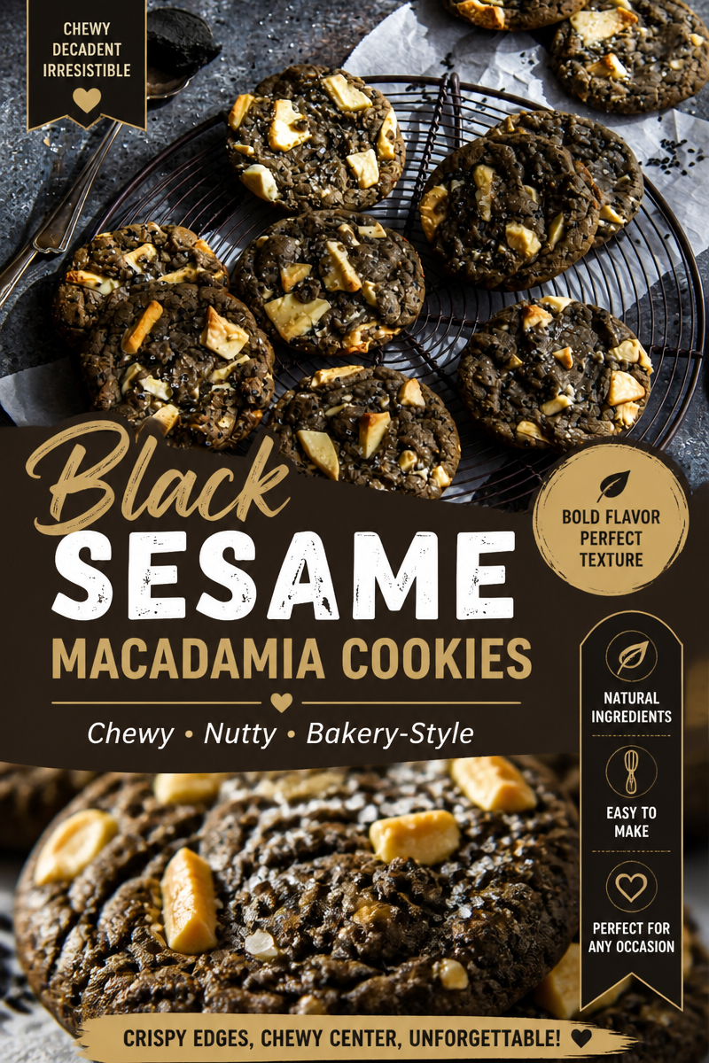 Easy Black Sesame Cookies — Nutty Asian Inspired