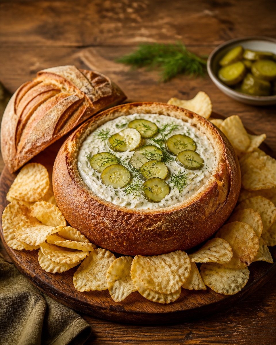 Easy Dill Pickle Dip — Cream Cheese Party