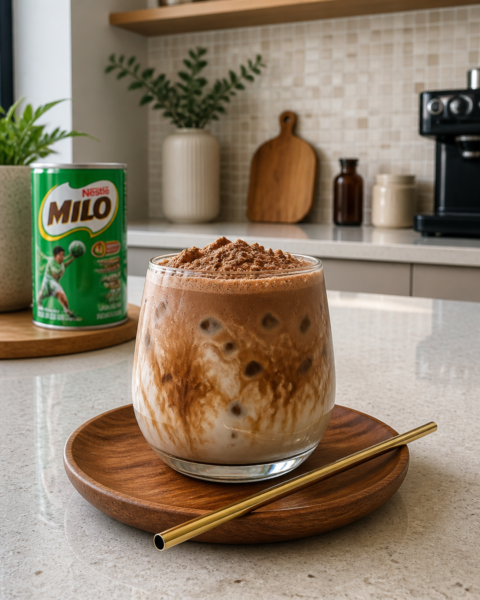 Easy Milo Latte — Chocolate Malt Drink