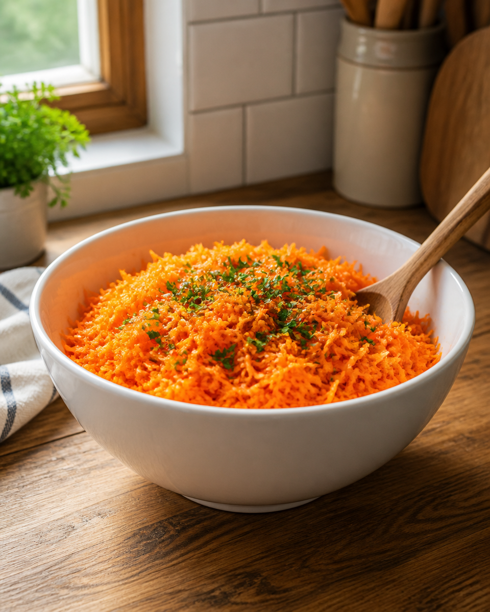 Easy Viral Carrot Salad — French Grated Mustard