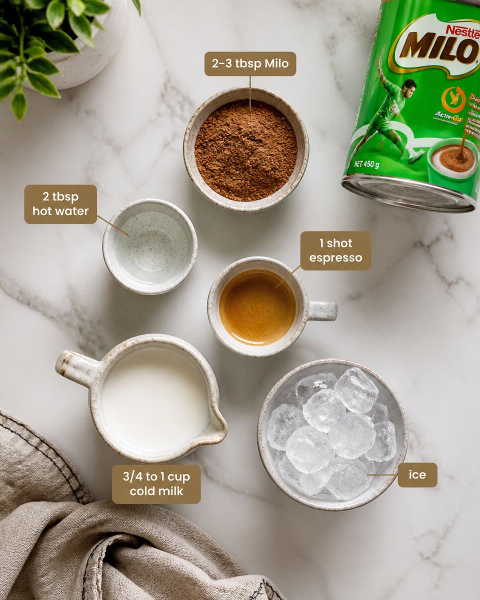 Easy Milo Latte — Chocolate Malt Drink