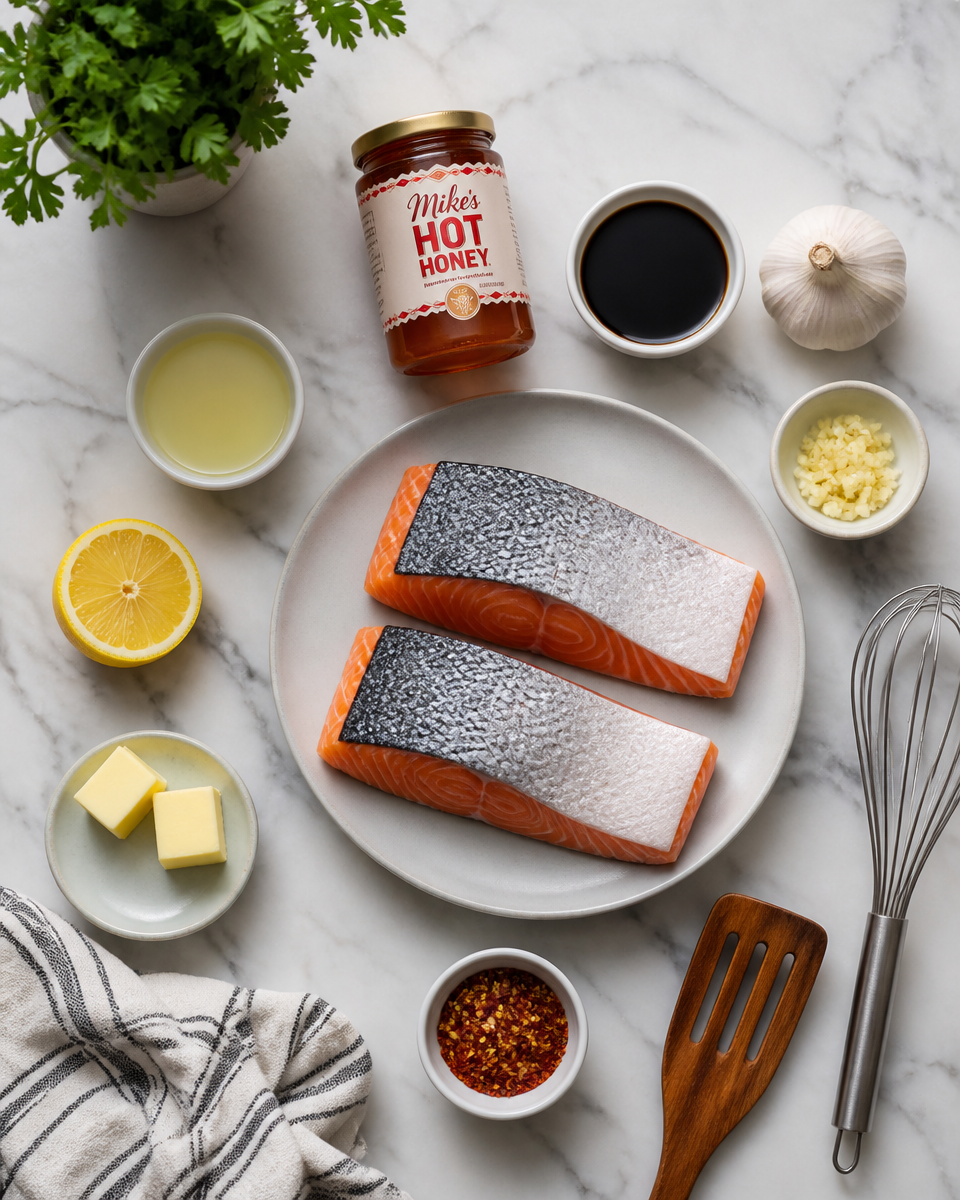 Easy Hot Honey Salmon — Sweet Heat Glazed