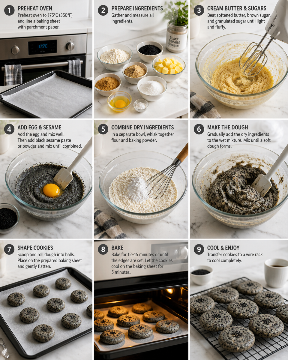 Easy Black Sesame Cookies — Nutty Asian Inspired