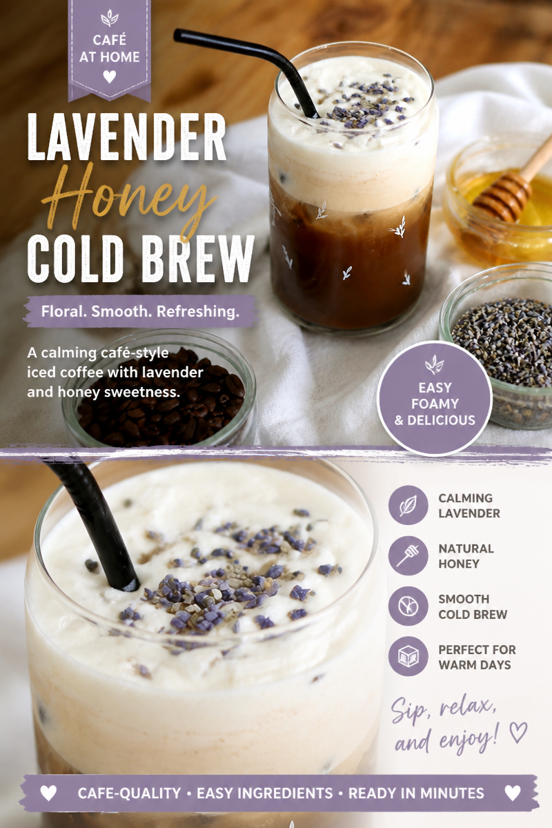 Lavender Honey Cold Foam Latte