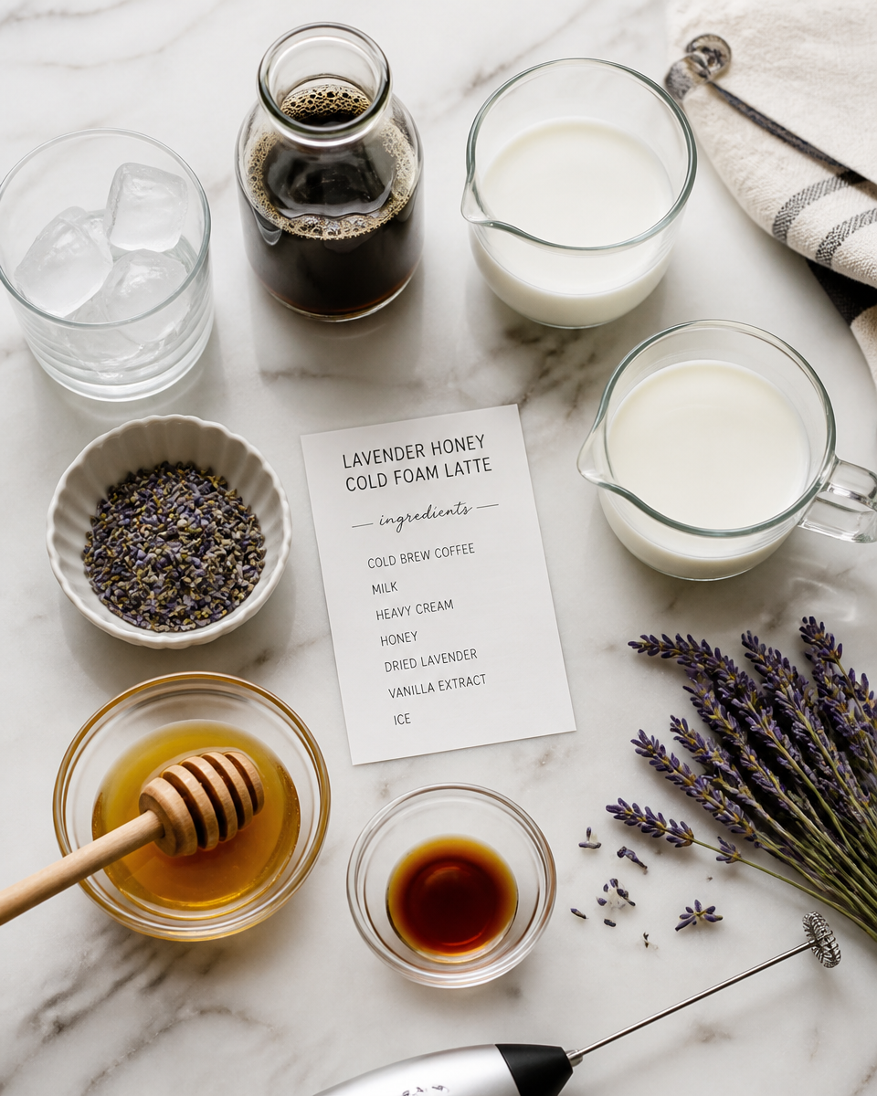 Lavender Honey Cold Foam Latte