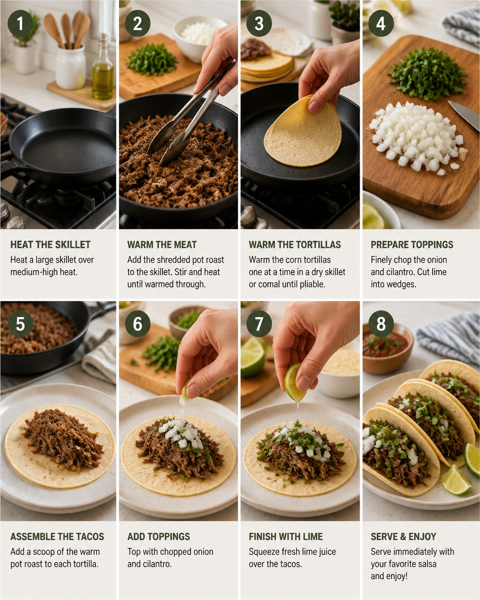 Leftover Pot Roast Tacos