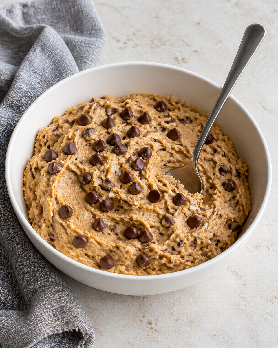 Easy Cottage Cheese Cookie Dough — No Bake Safe