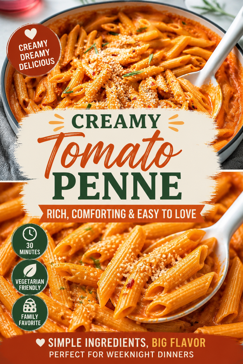 Easy Vodka Pasta — Creamy Tomato Penne