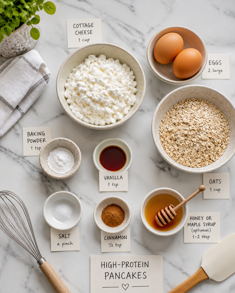 Easy High Protein Pancakes — Cottage Cheese Fluffy