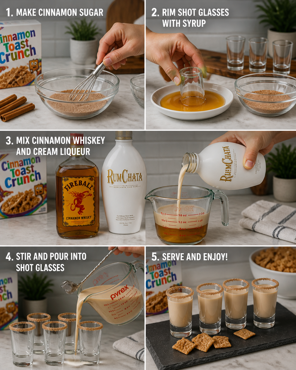 Easy Cinnamon Toast Crunch Shots — Party Drink