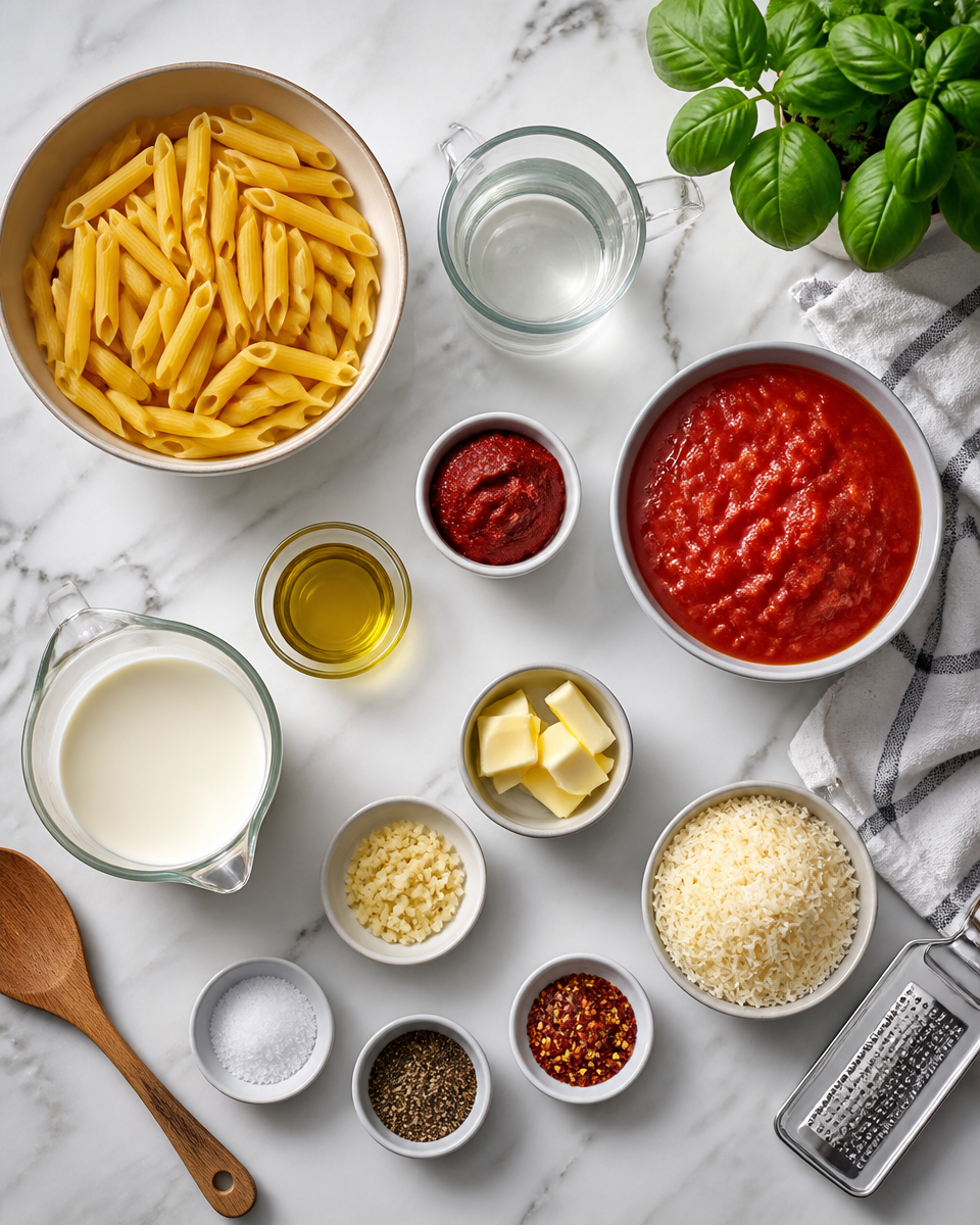 Easy Vodka Pasta — Creamy Tomato Penne
