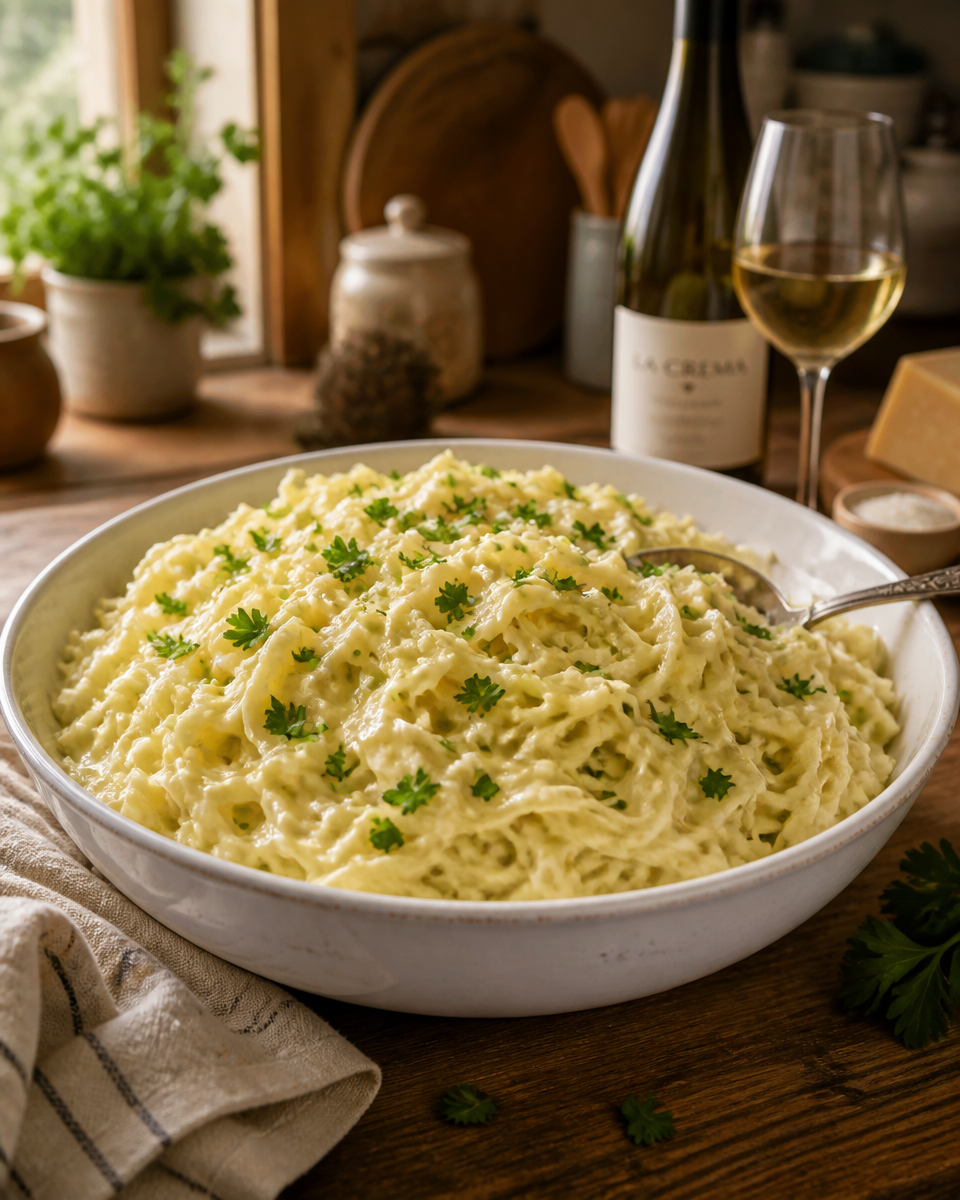 Cabbage Alfredo Pasta