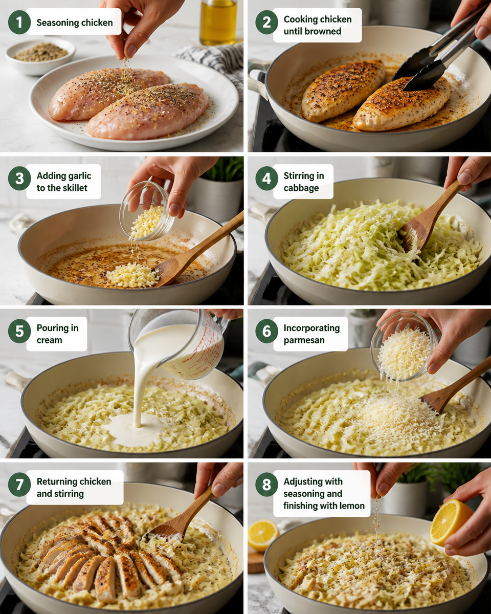 Cabbage Alfredo Recipe