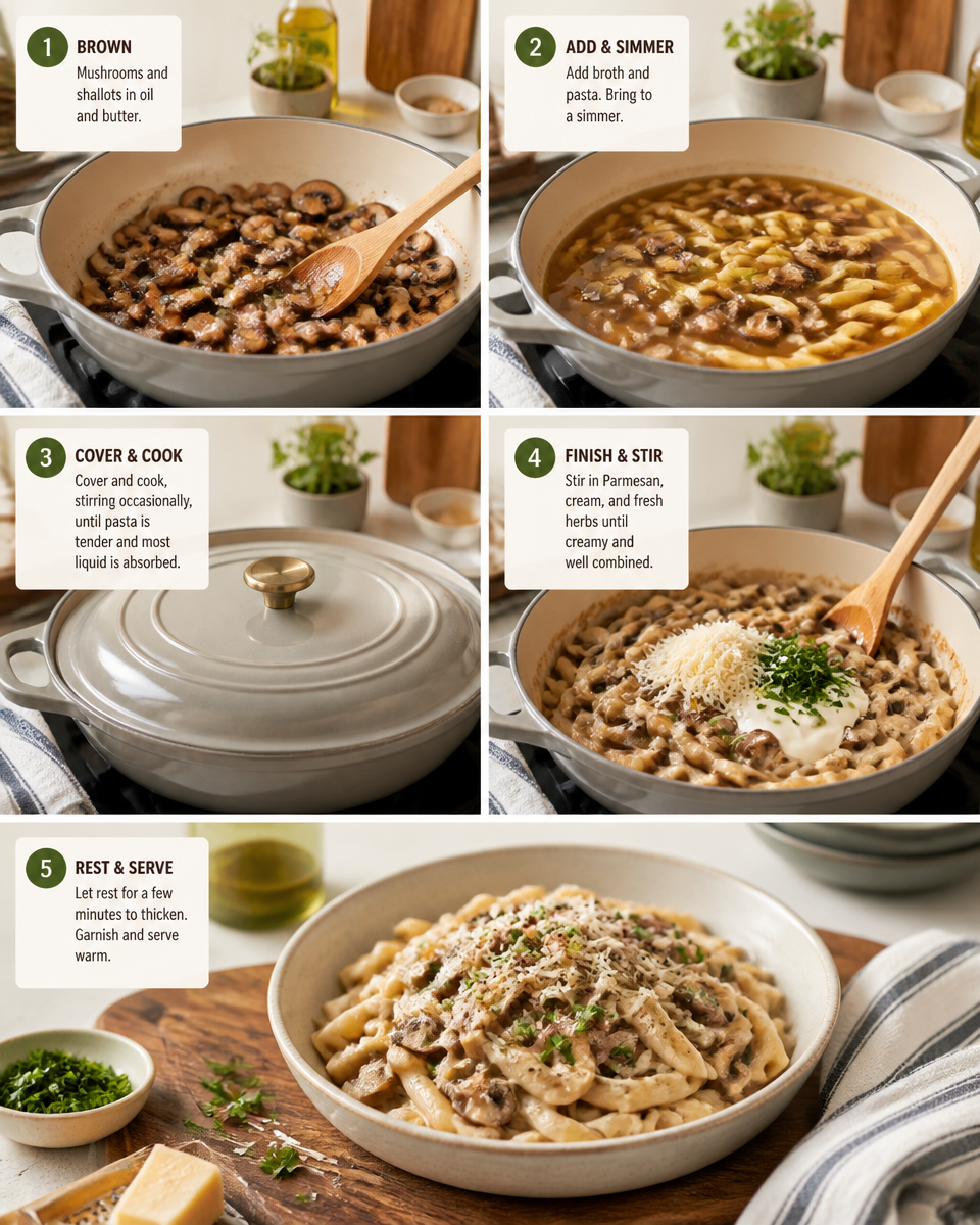 Super Savory Mushroom Pasta