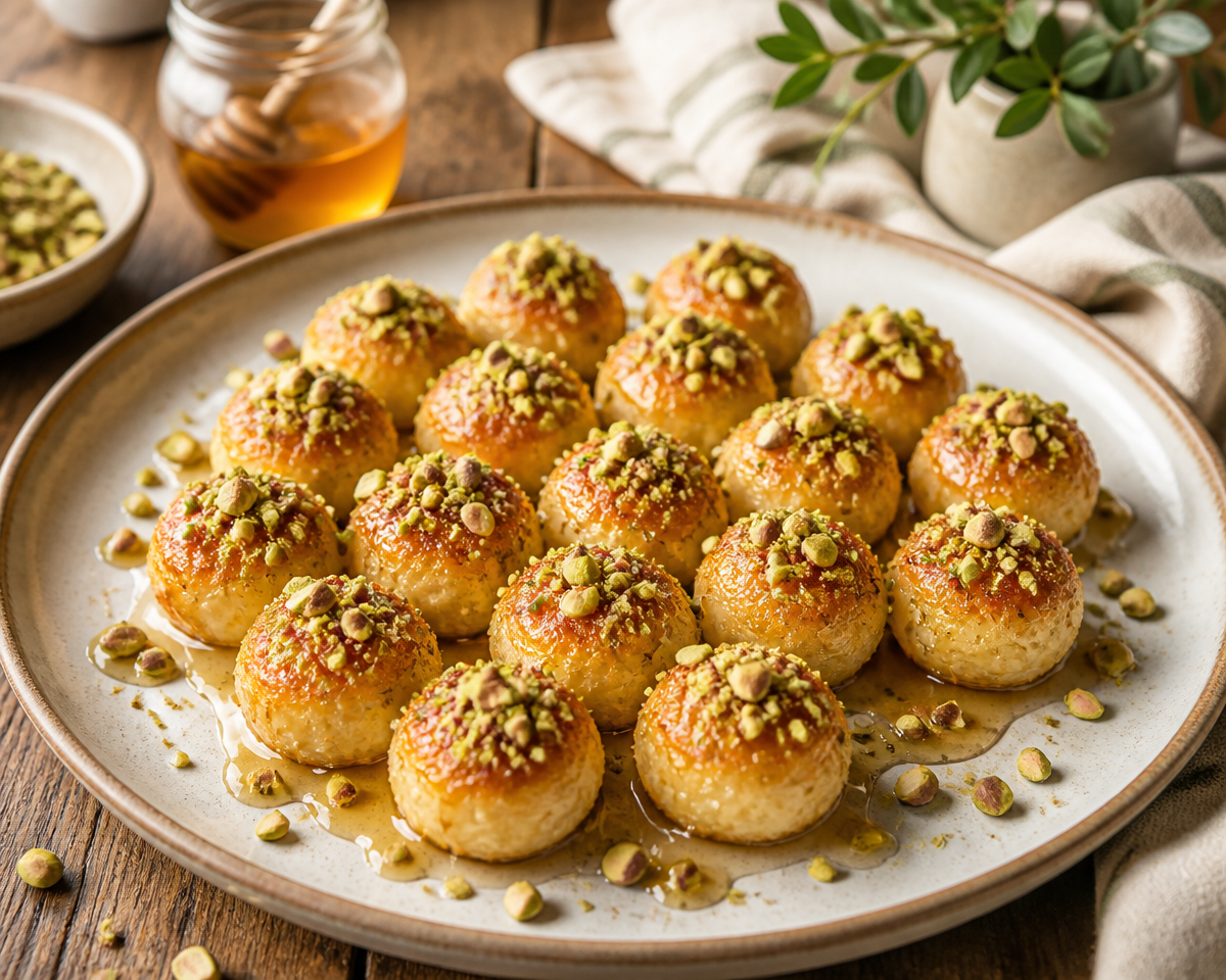 Köstliche Ricotta Pistachio Honey Bites aus der Heißluftfritteuse