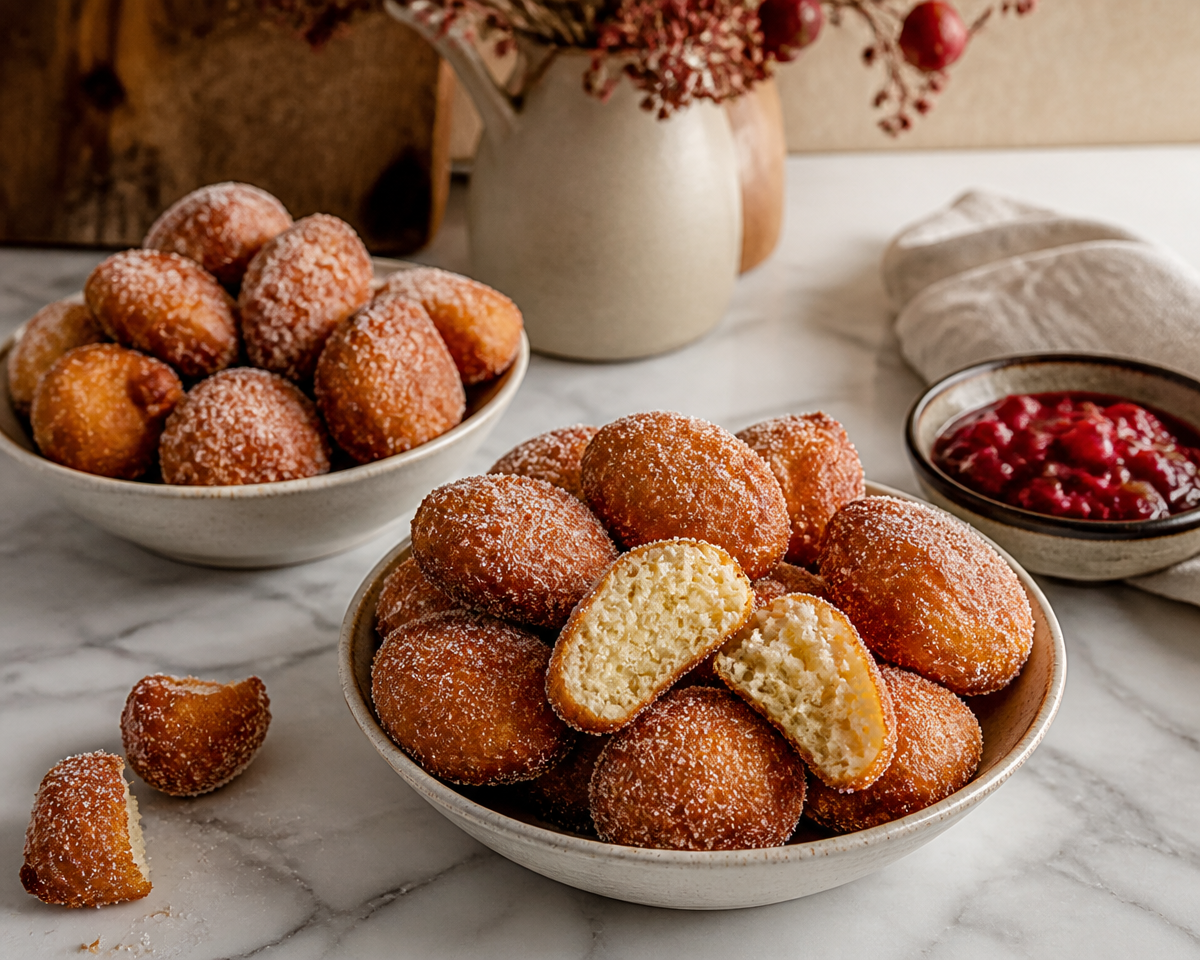 Quarkbällchen im Airfryer – so lecker & knusprig wie vom Markt