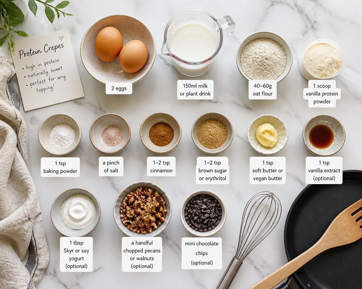 Leckere Zimtschnecken Protein Crepes aus dem Airfryer genießen