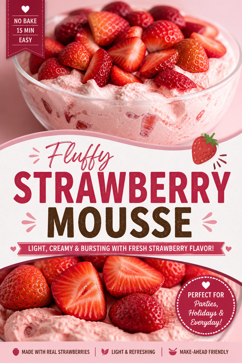 Easy Strawberry Fluffy Jello