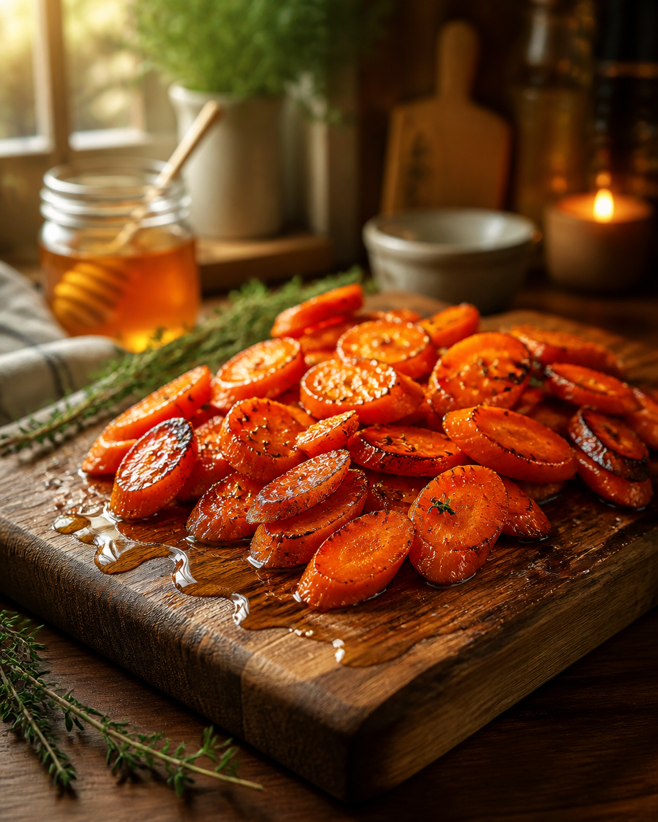 Easy Hot Honey Roasted Carrots — Sweet Spicy Side