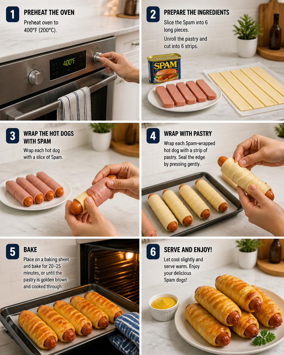 Easy Spam Dogs — Viral Wrapped Hot Dog