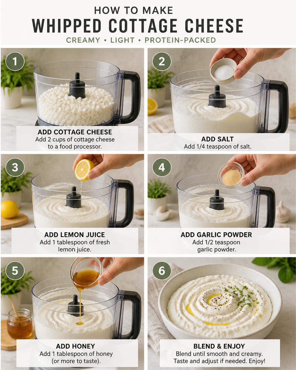 Easy Whipped Cottage Cheese — Creamy Spread
