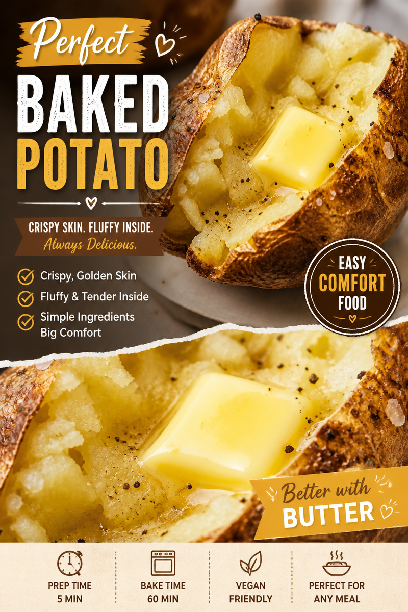 Perfect Baked Potatoes (Best Method)
