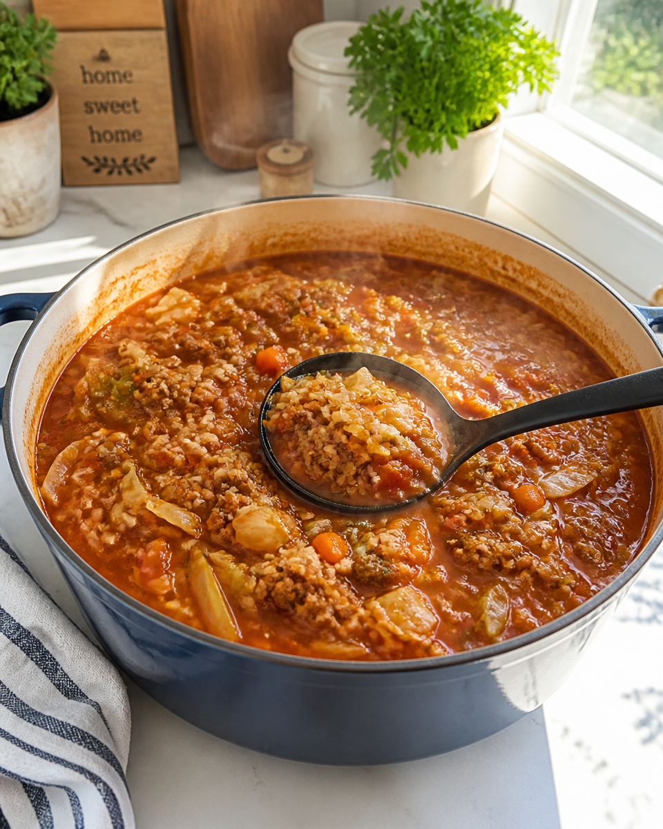 Golumpki Soup (Stuffed Cabbage in a Bowl)