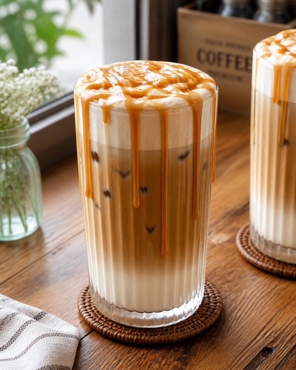 Caramel Cold Foam Iced Coffee